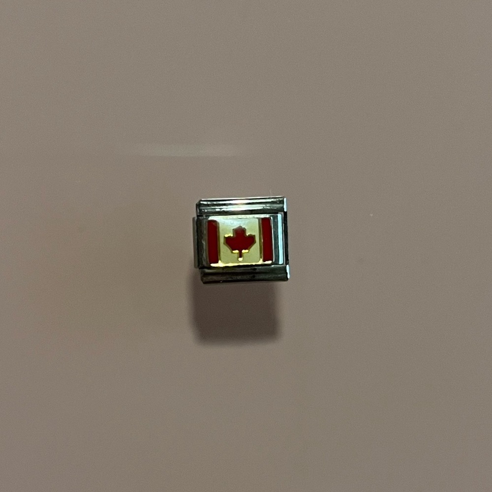 🇨🇦 Canada Flag Y2K Italian Charm Bracelet Charm 🇨🇦